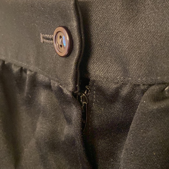 Vintage Ellen D Kollection black a-line pleated skirt with pockets, US small - Picture 3 of 5